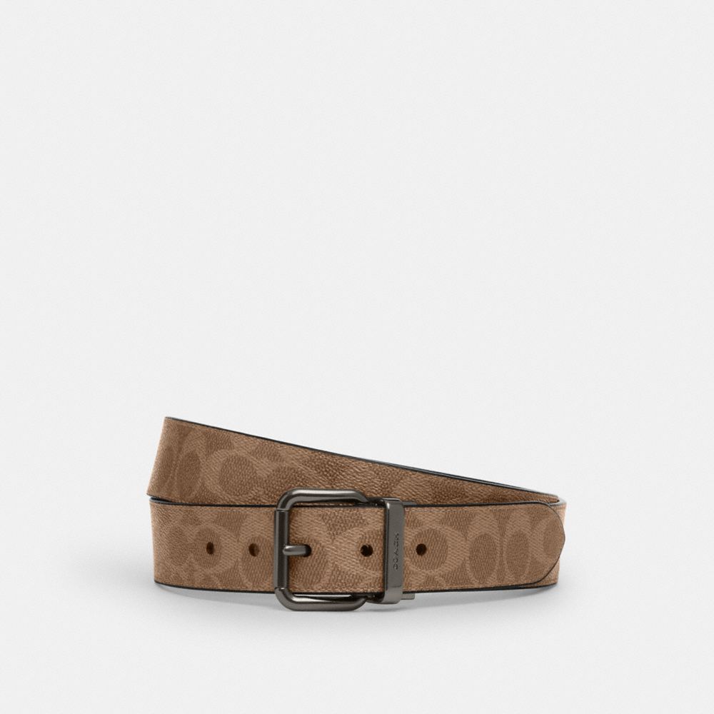 COACH®,Roller Buckle Cut To Size Reversible Belt, 38 Mm,,Front View