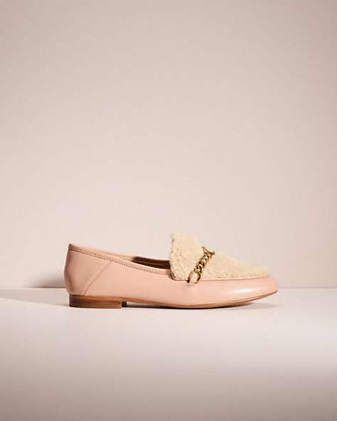 COACH®,RESTORED HELENA LOAFER,Pale Blush/Natural,Front View