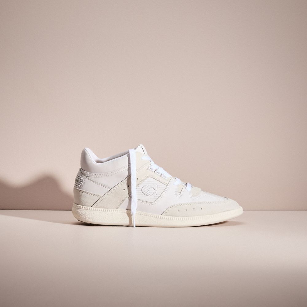 COACH®,RESTORED CITYSOLE MID TOP SNEAKER,Optic White,Front View