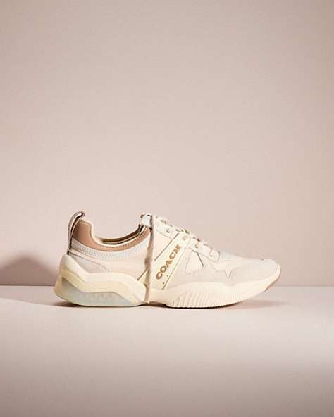 COACH®,RESTORED CITYSOLE RUNNER,Chalk/Taupe,Front View