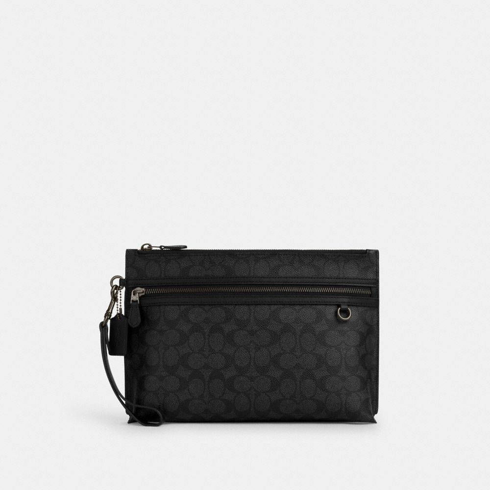 Coach men's carryall pouch sale