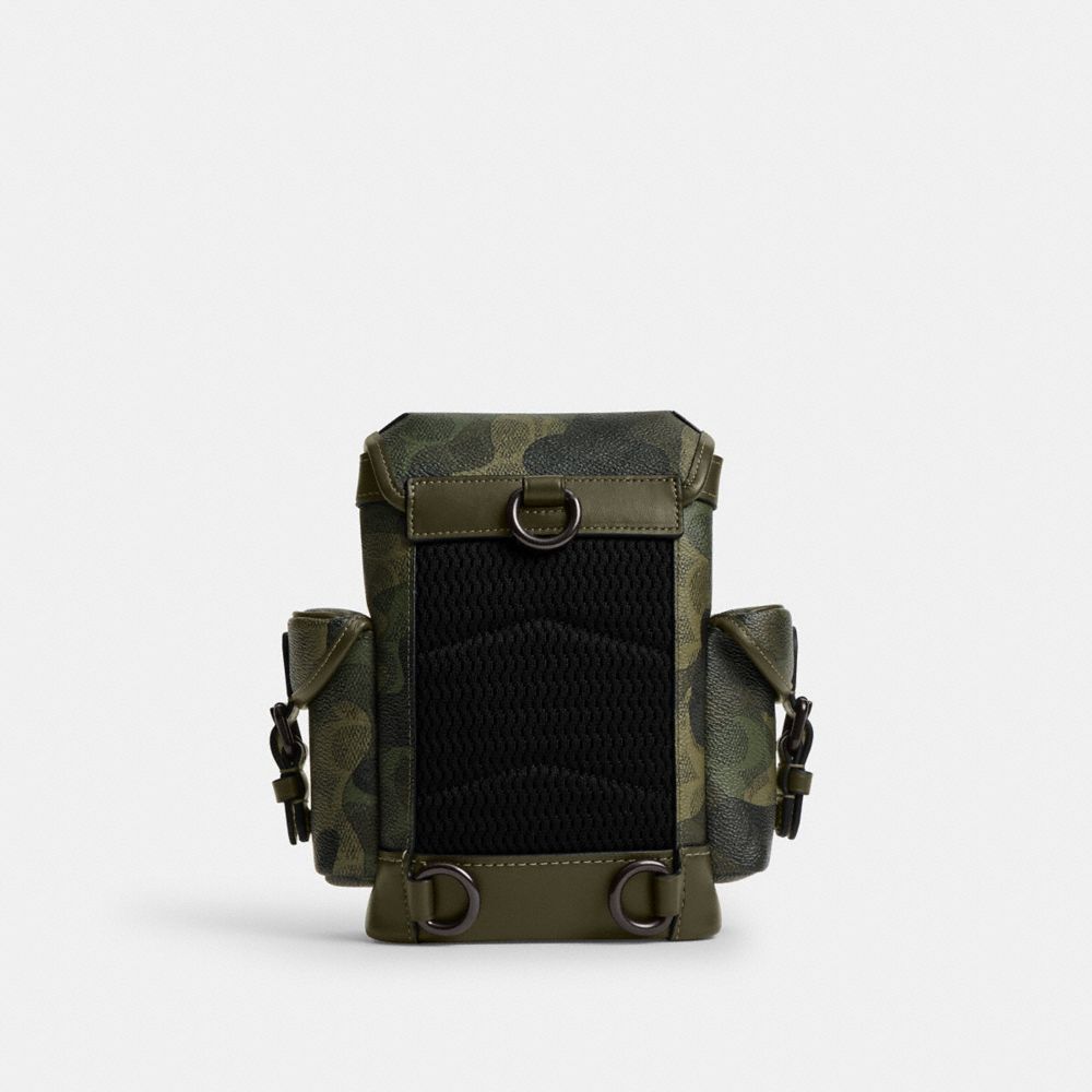 Coach Hitch Backpack 13 In Signature Camo Print