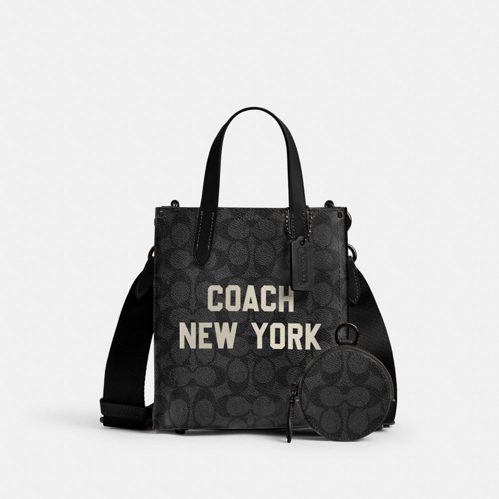 COACH®,リレー トート バッグ 17・シグネチャー キャンバス・コーチ グラフィック,トートバッグ＆ボストンバッグ,ﾁｬｺｰﾙ ﾏﾙﾁ