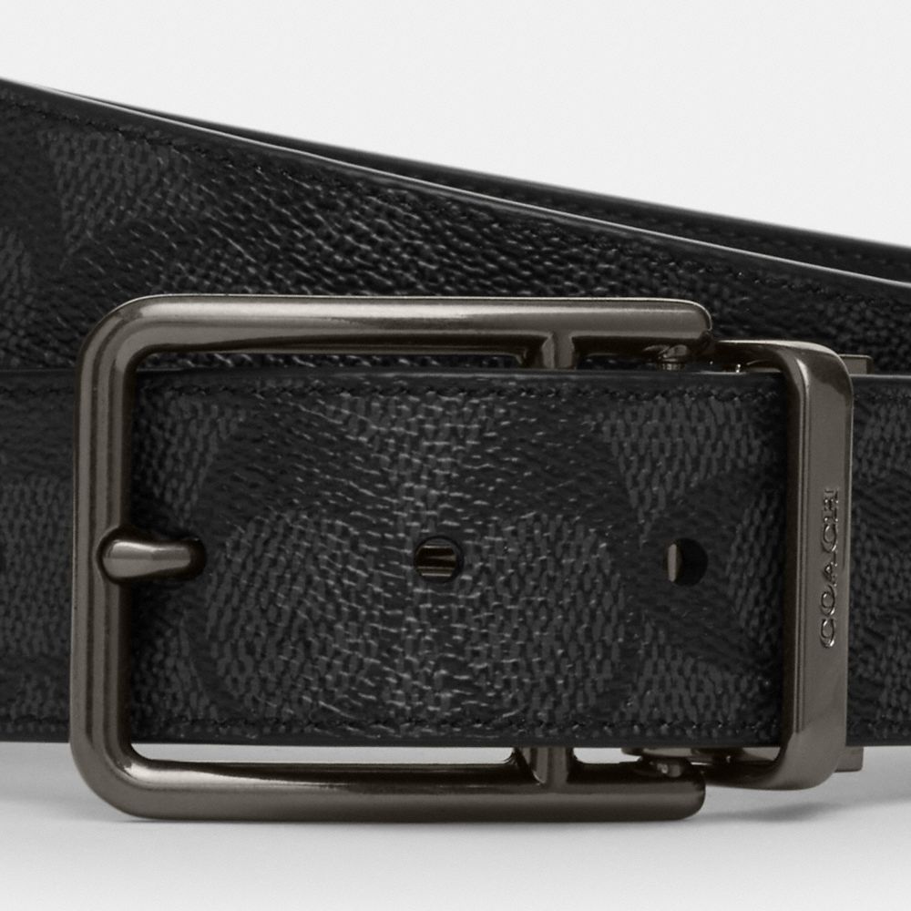 COACH®,Double Bar Buckle Cut To Size Reversible Belt, 38 Mm,