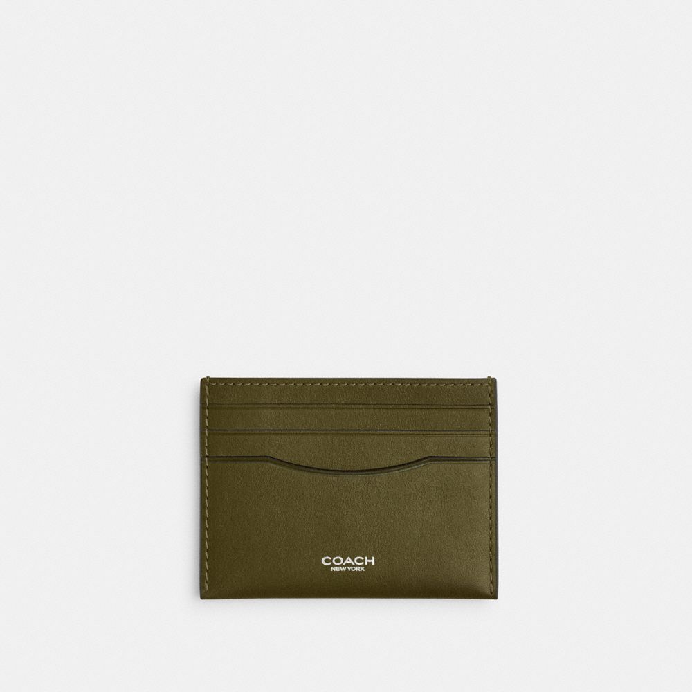 Coach Card Case In Green