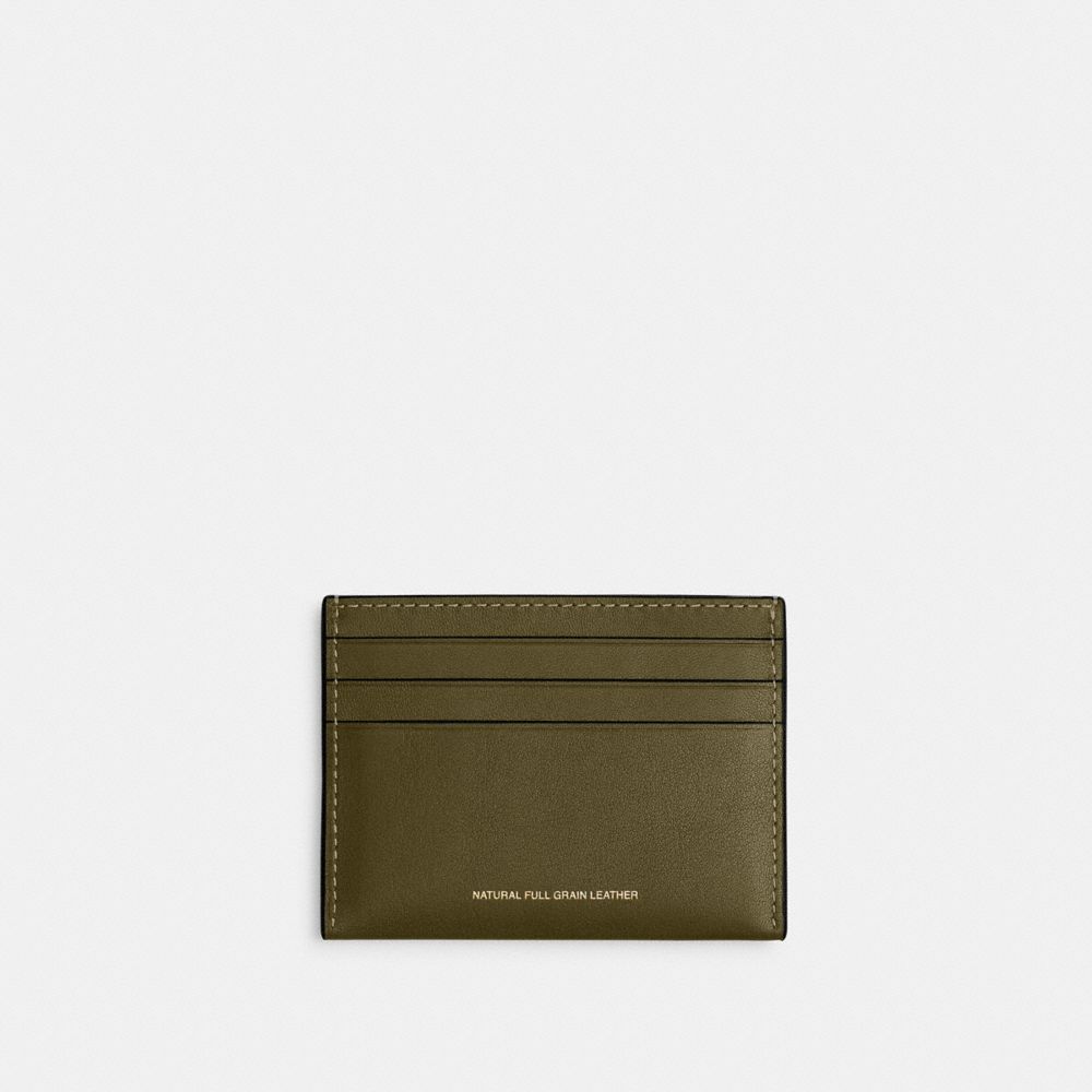 Coach Card Case In Green