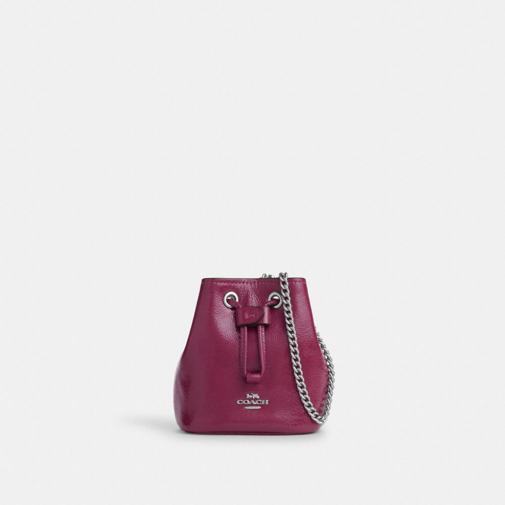 COACH®,Drawstring Wristlet,,Front View