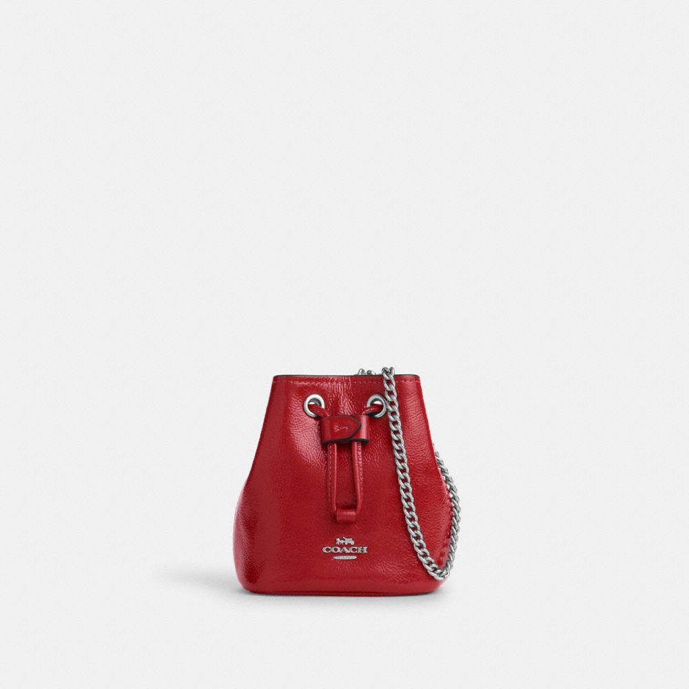 COACH®,Drawstring Wristlet,,Front View