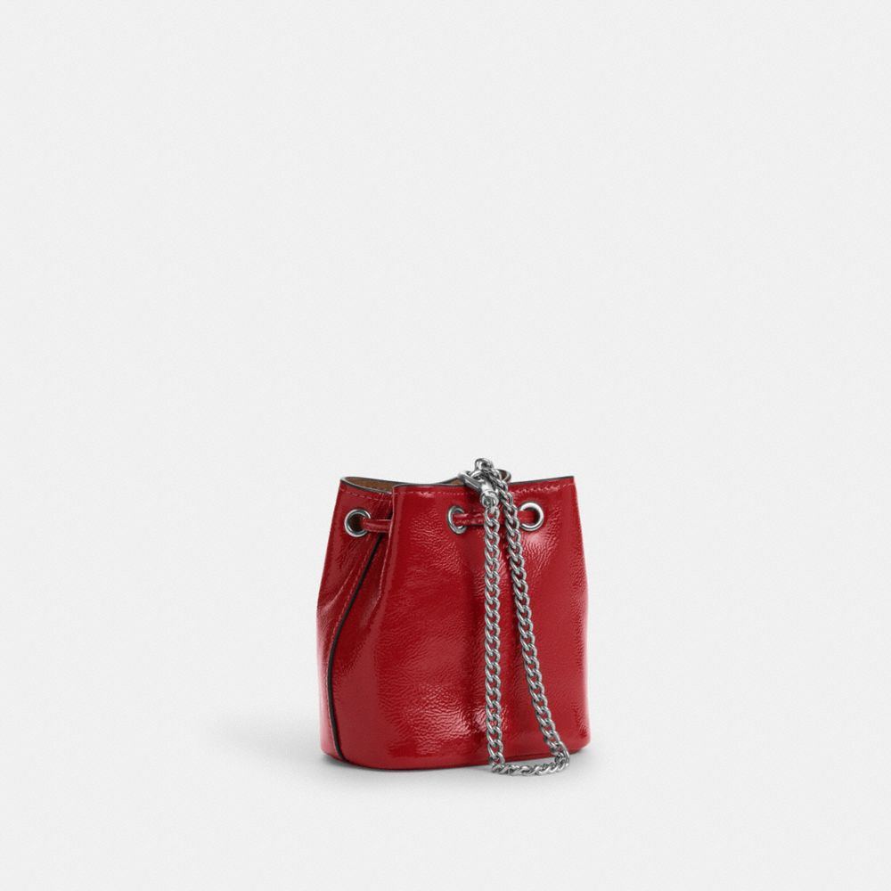 COACH®,Drawstring Wristlet,,Angle View