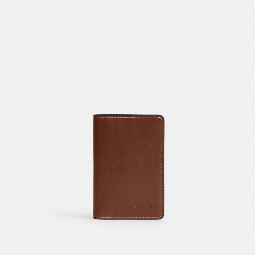 Coach Card Wallet In Redwood