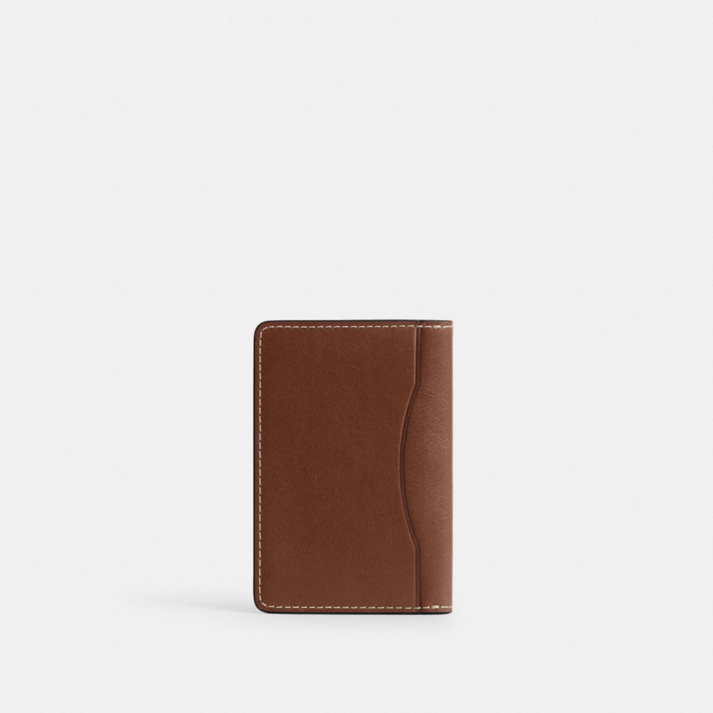 Coach Card Wallet In Redwood