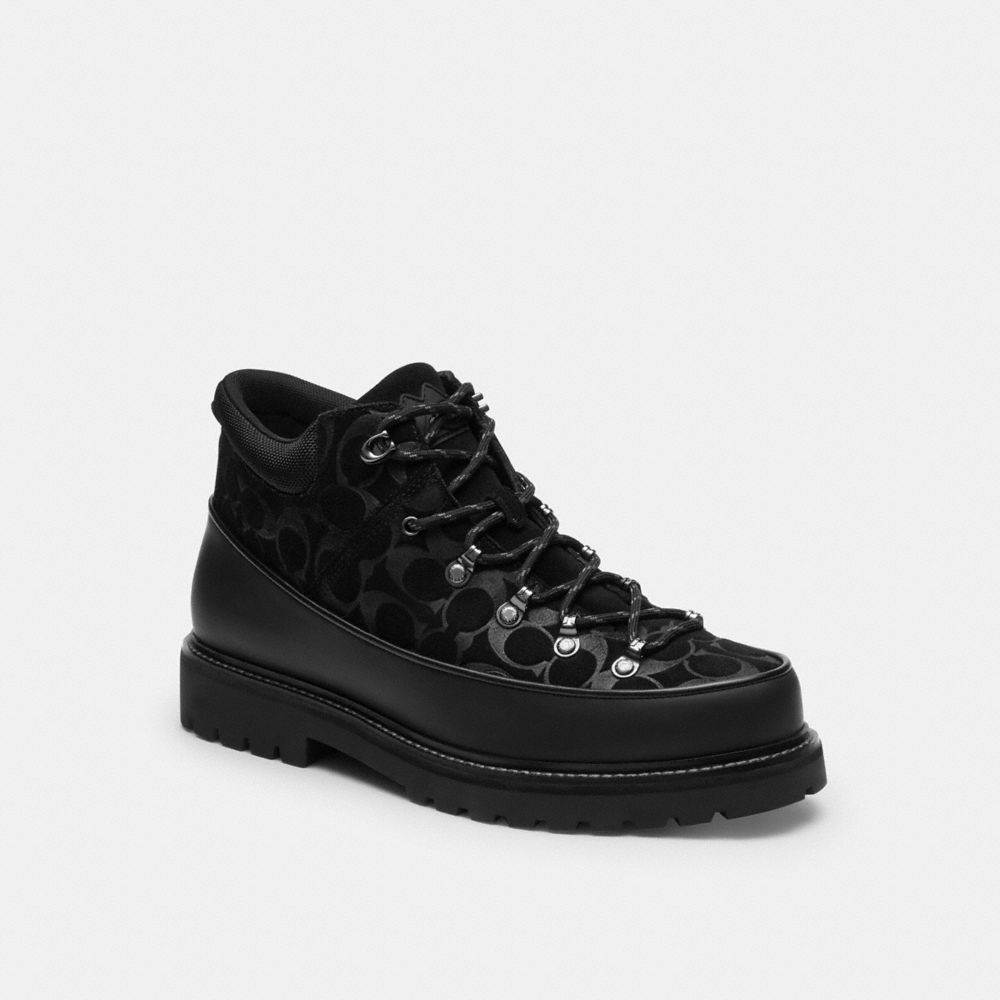 Shop Coach Bradley Hiker In Signature Suede In Black