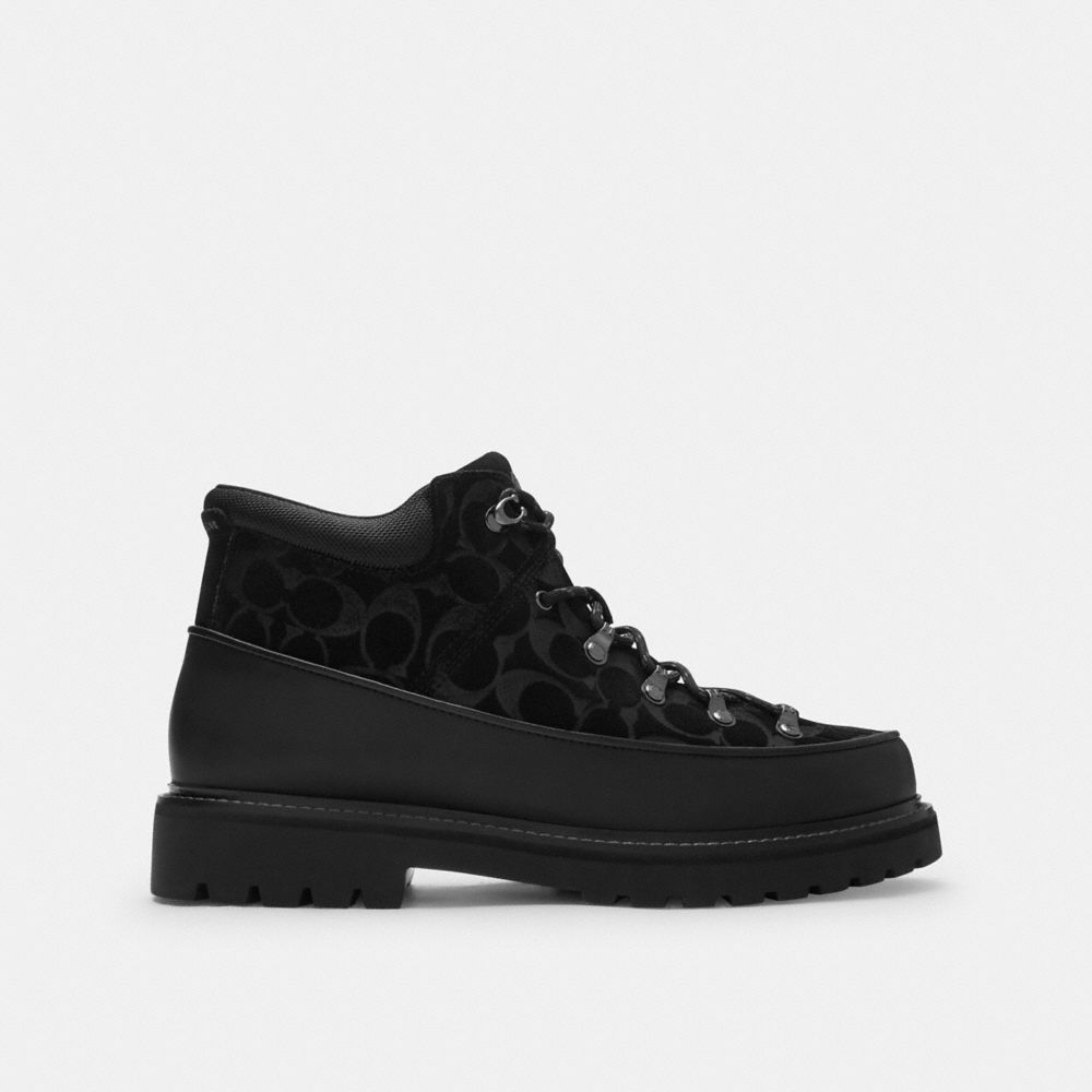 Shop Coach Bradley Hiker In Signature Suede In Black