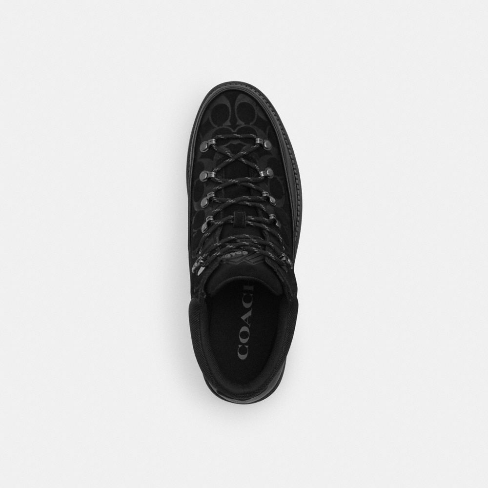 Shop Coach Bradley Hiker In Signature Suede In Black