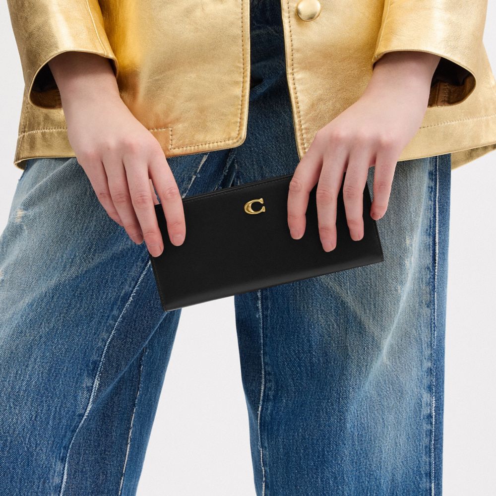 Shop Coach Essential Slim Portemonnaie In Black