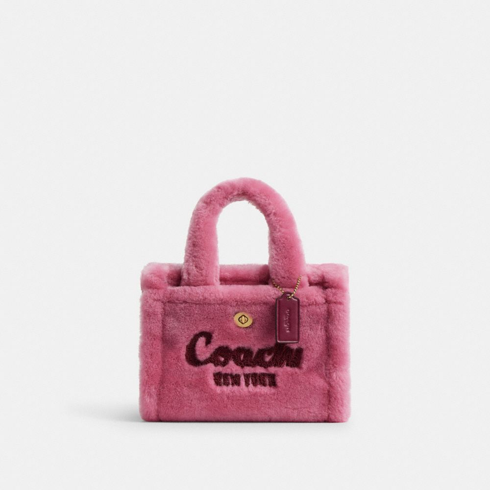 COACH®,カーゴ トート バッグ 20・シアリング,トートバッグ,ﾌﾞﾗｽ/ﾛｰｽﾞ