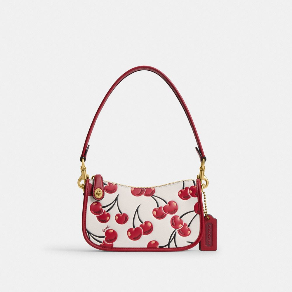 COACH®,Swinger 20 With Cherry Print,,Front View image number 0