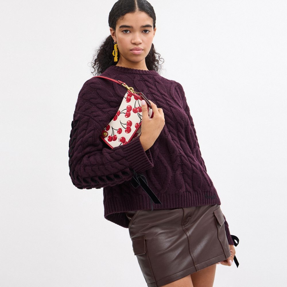 COACH®,Swinger 20 With Cherry Print,,Detail View