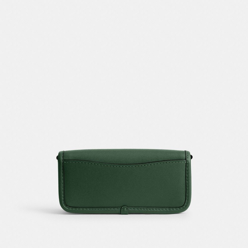 COACH®,SAC DINKY 14,Laiton/Vert kaki,Back View