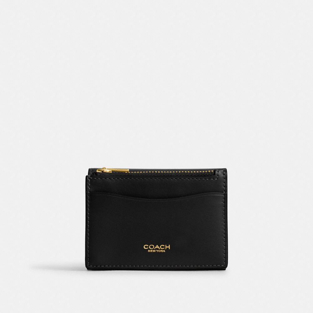 COACH®,エッセンシャル カード ホルダー ウォレット,ミニ財布(二つ/三つ折り),ﾌﾞﾗｽ/ﾌﾞﾗｯｸ