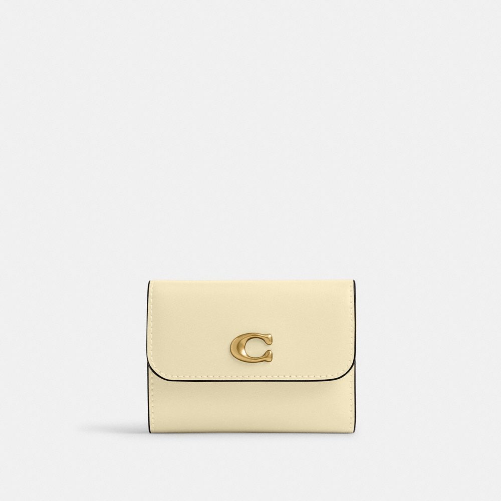 COACH®,Essential Card Holder Wallet,Calfskin Leather,Card Case,Logo,Metal,Casual,,Front View