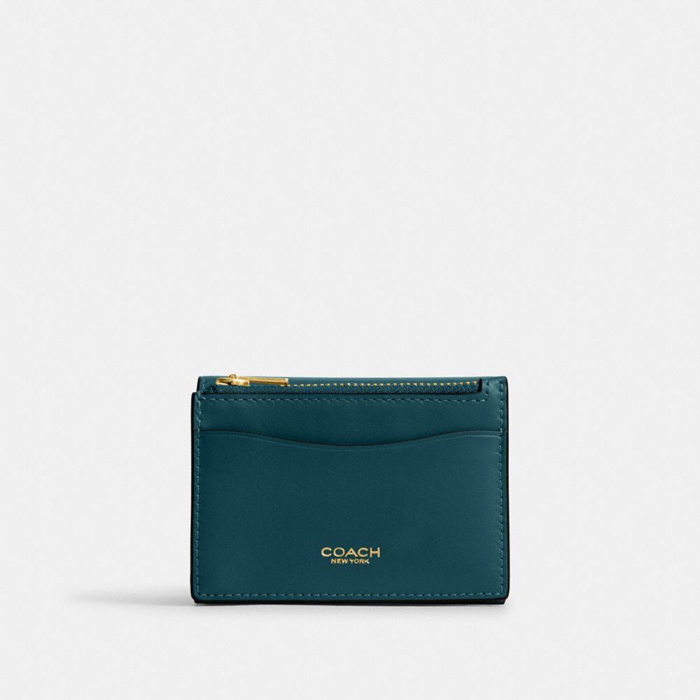 COACH®,エッセンシャル カード ホルダー ウォレット,ミニ財布(二つ/三つ折り),ﾌﾞﾗｽ/ﾏﾘﾝ