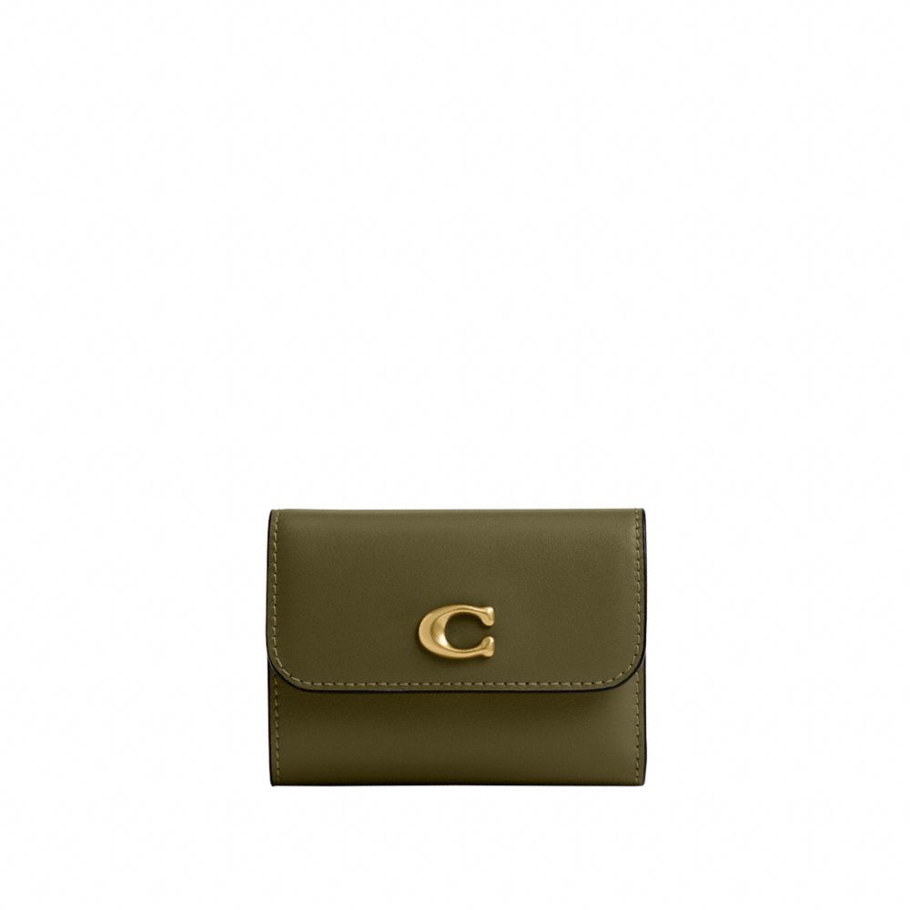 COACH®,エッセンシャル カード ホルダー ウォレット,ミニ財布(二つ/三つ折り),ﾌﾞﾗｽ/ｵﾘｰﾌﾞ