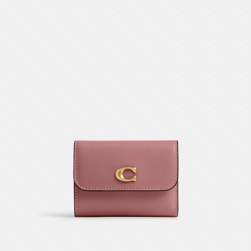Coach Essential Card Holder Wallet In Pink