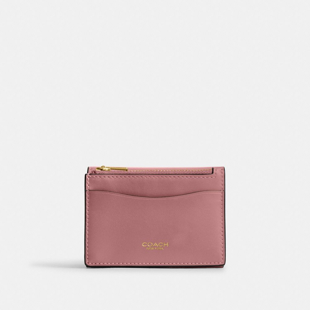 Coach Essential Card Holder Wallet In Pink