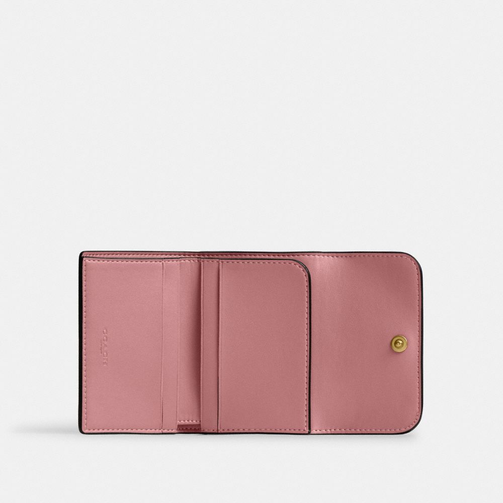 Coach Essential Card Holder Wallet In Pink