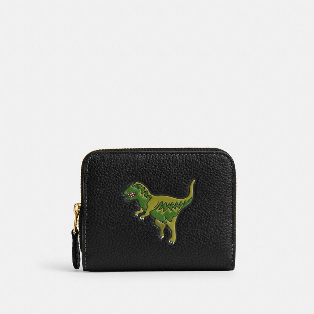 COACH®,Essential Billfold Wallet With Rexy Print,Bi Fold,Casual,Black,Front View