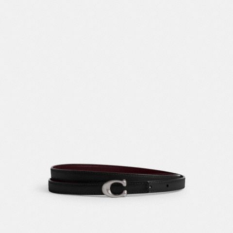 Женские ремни Coach Sculpted Signature Buckle Reversible Belt, 13 Mm