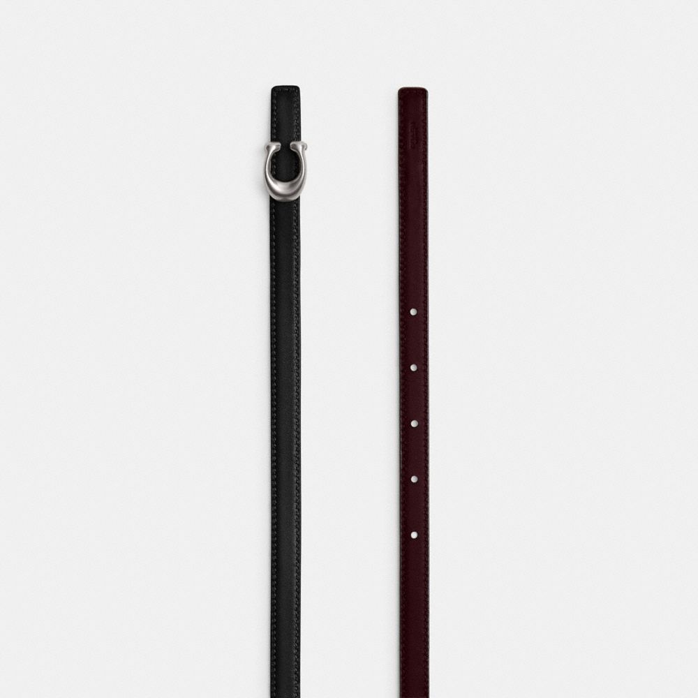 Женские ремни Coach Sculpted Signature Buckle Reversible Belt, 13 Mm — фото 2