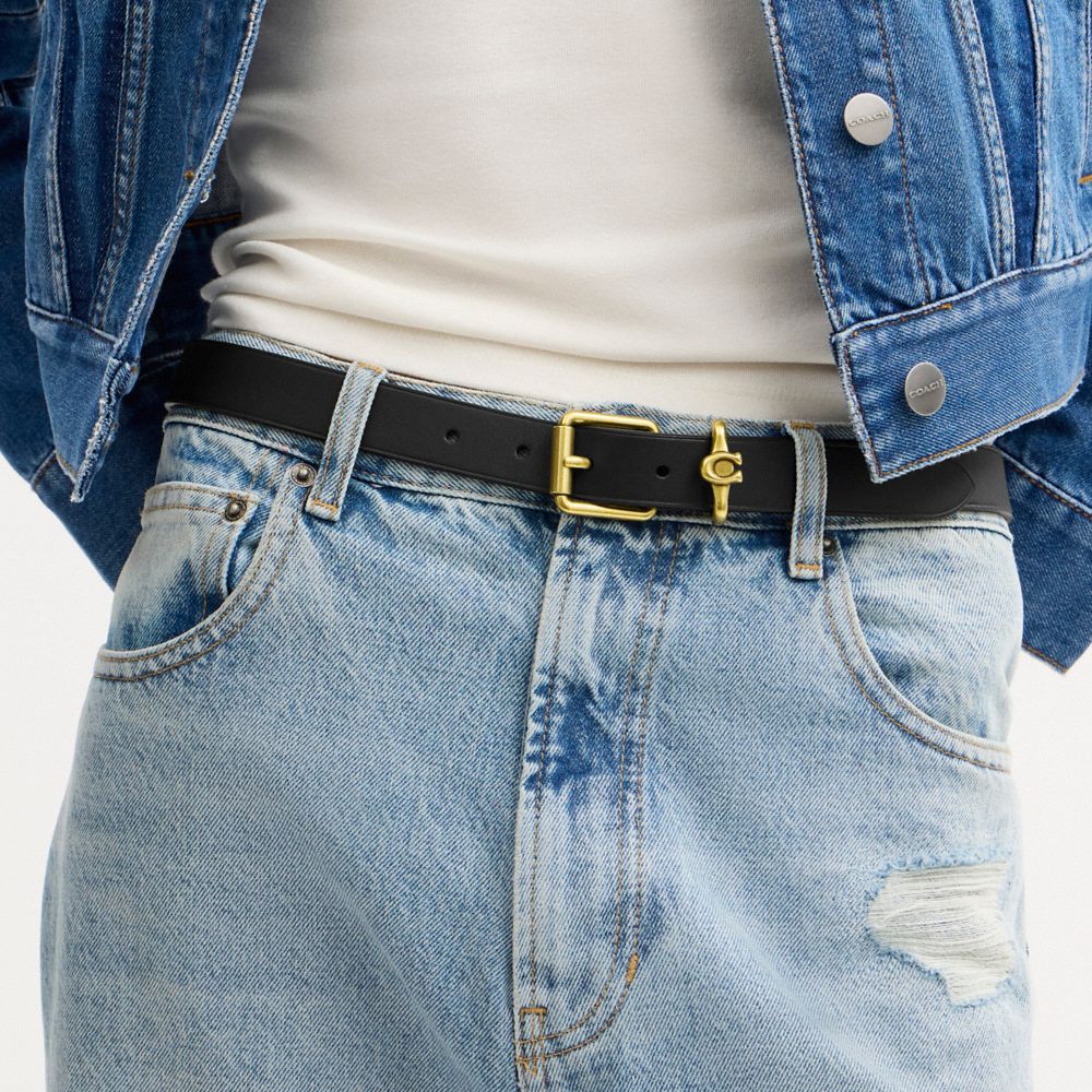 Женские ремни Coach Roller Buckle Belt, 25 Mm — фото 3