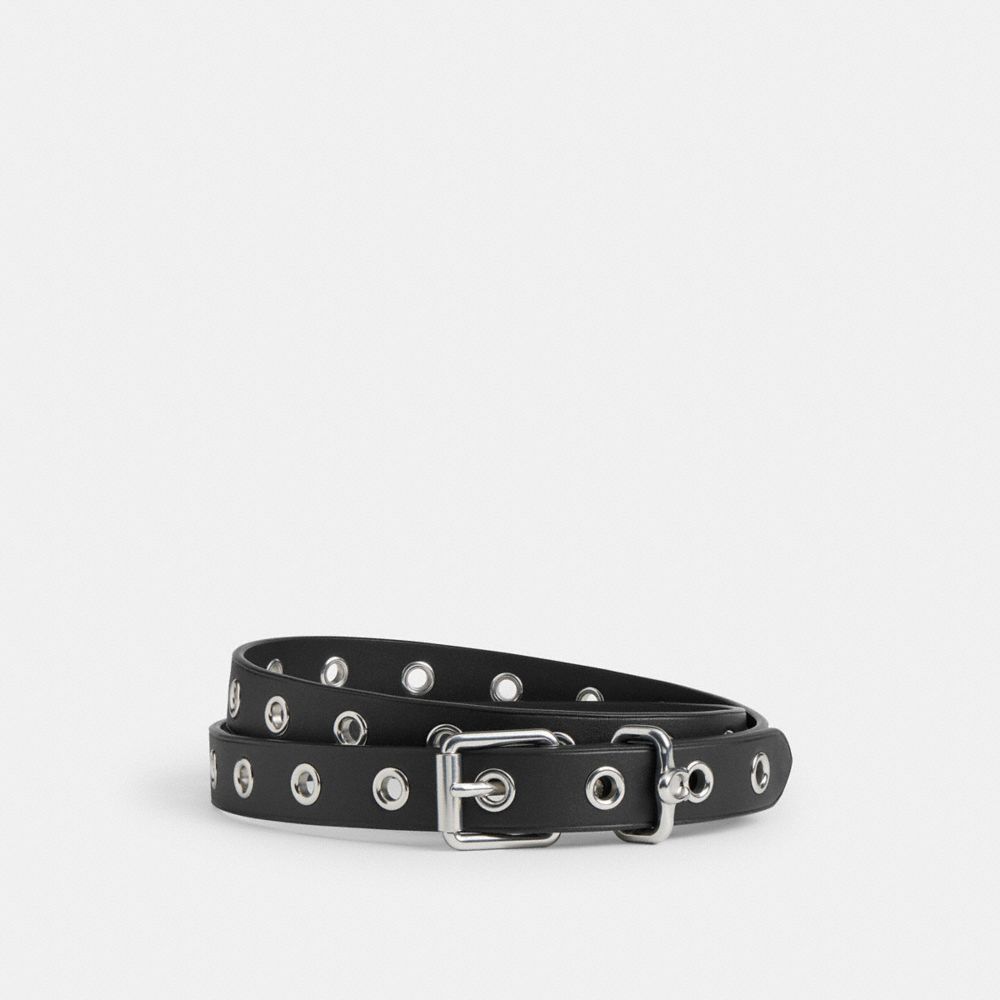 COACH®,Roller Buckle Belt, 25 Mm,,Front View