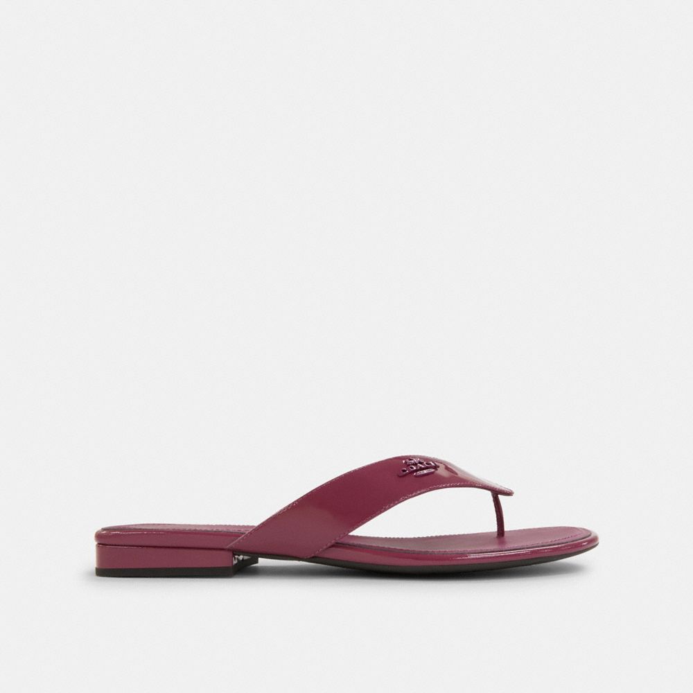 COACH®,SANDALE BRIDGETTE,Verni,Rose,Angle View