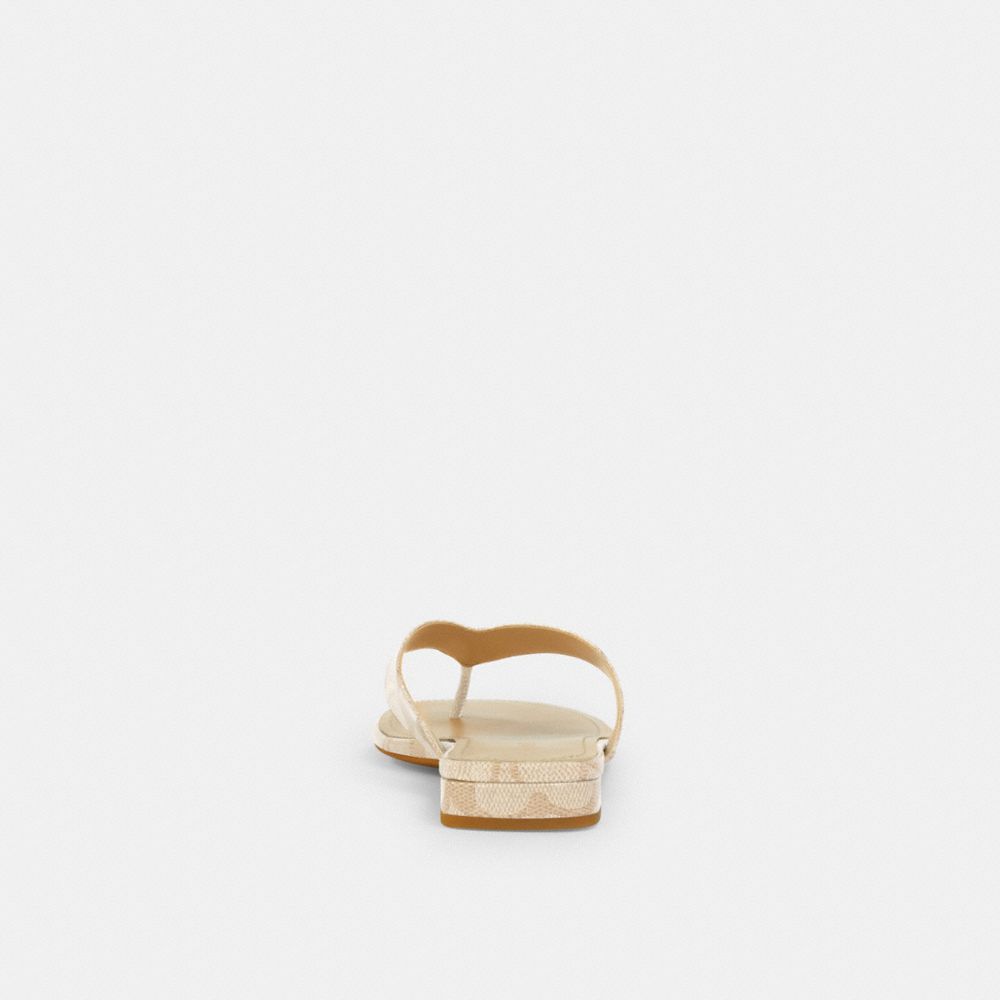 COACH®,Bridgette Sandal In Signature Canvas,Beige,Alternate View