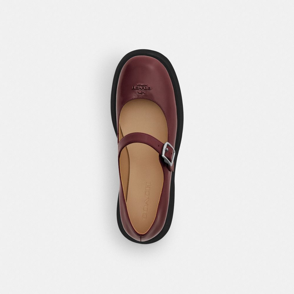 COACH®,VICKIE MARY JANE,Merlot,Inside View,Top View