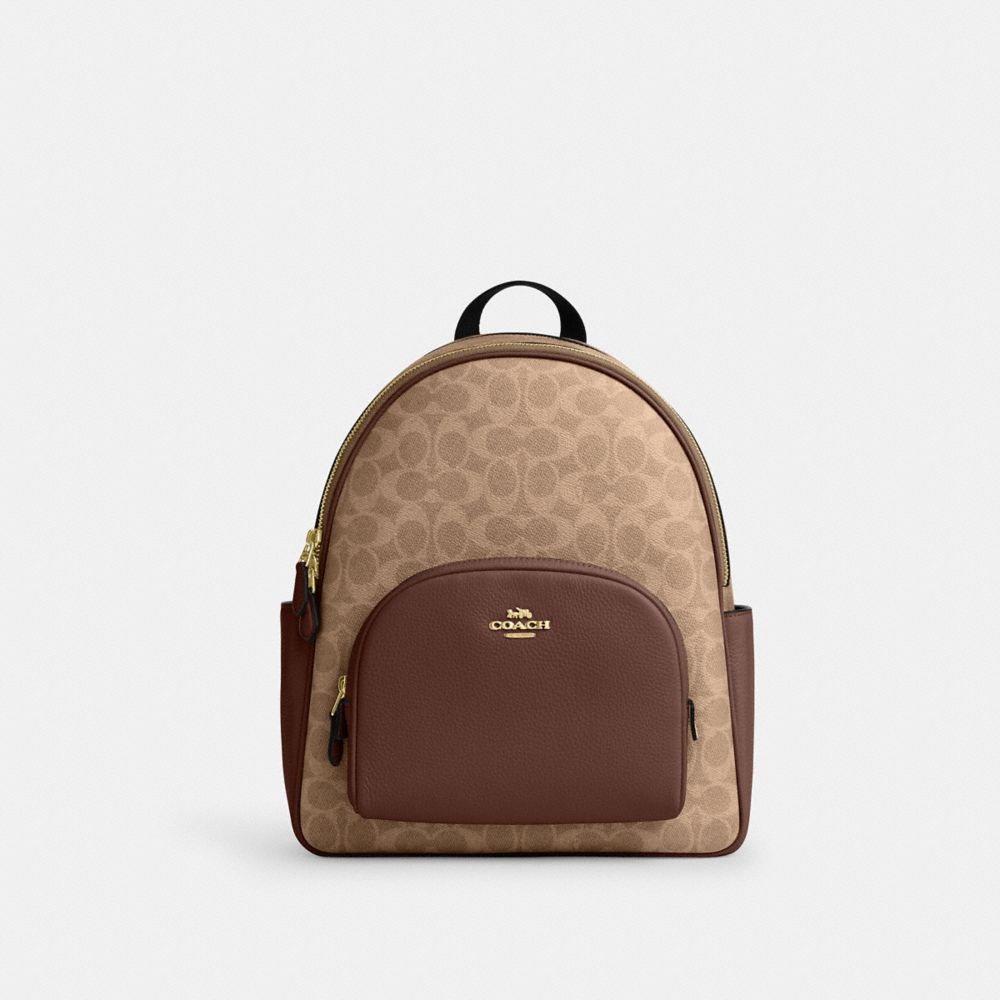 Coach backpack in signature canvas sale