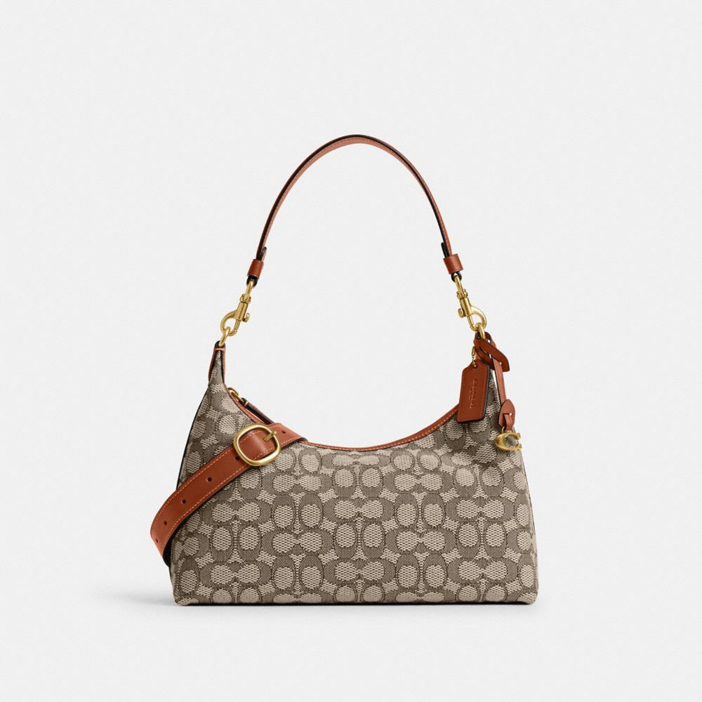 COACH®,Juliet Shoulder Bag In Signature Textile Jacquard,,Front View