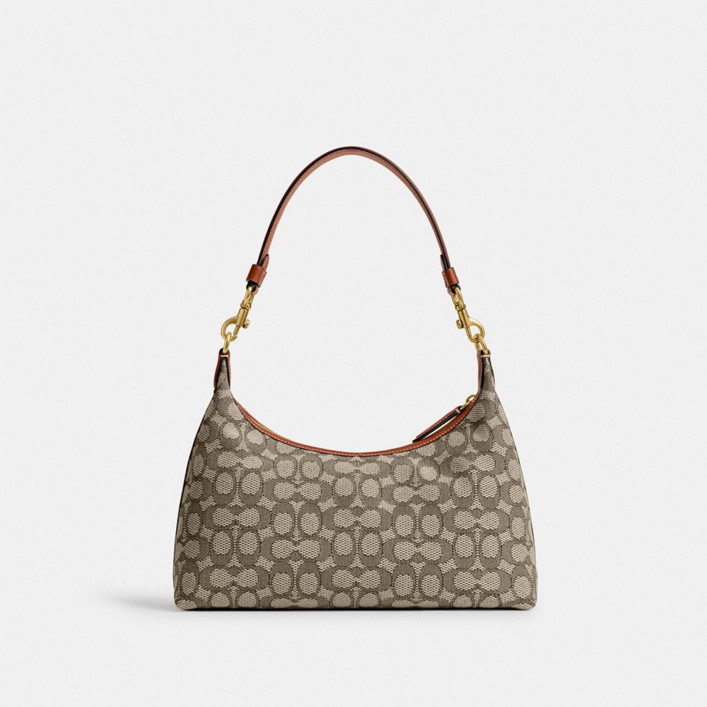 COACH®,Juliet Shoulder Bag In Signature Textile Jacquard,,Back View