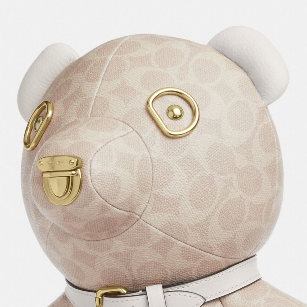 COACH®,Collectible Bear In Signature Canvas,