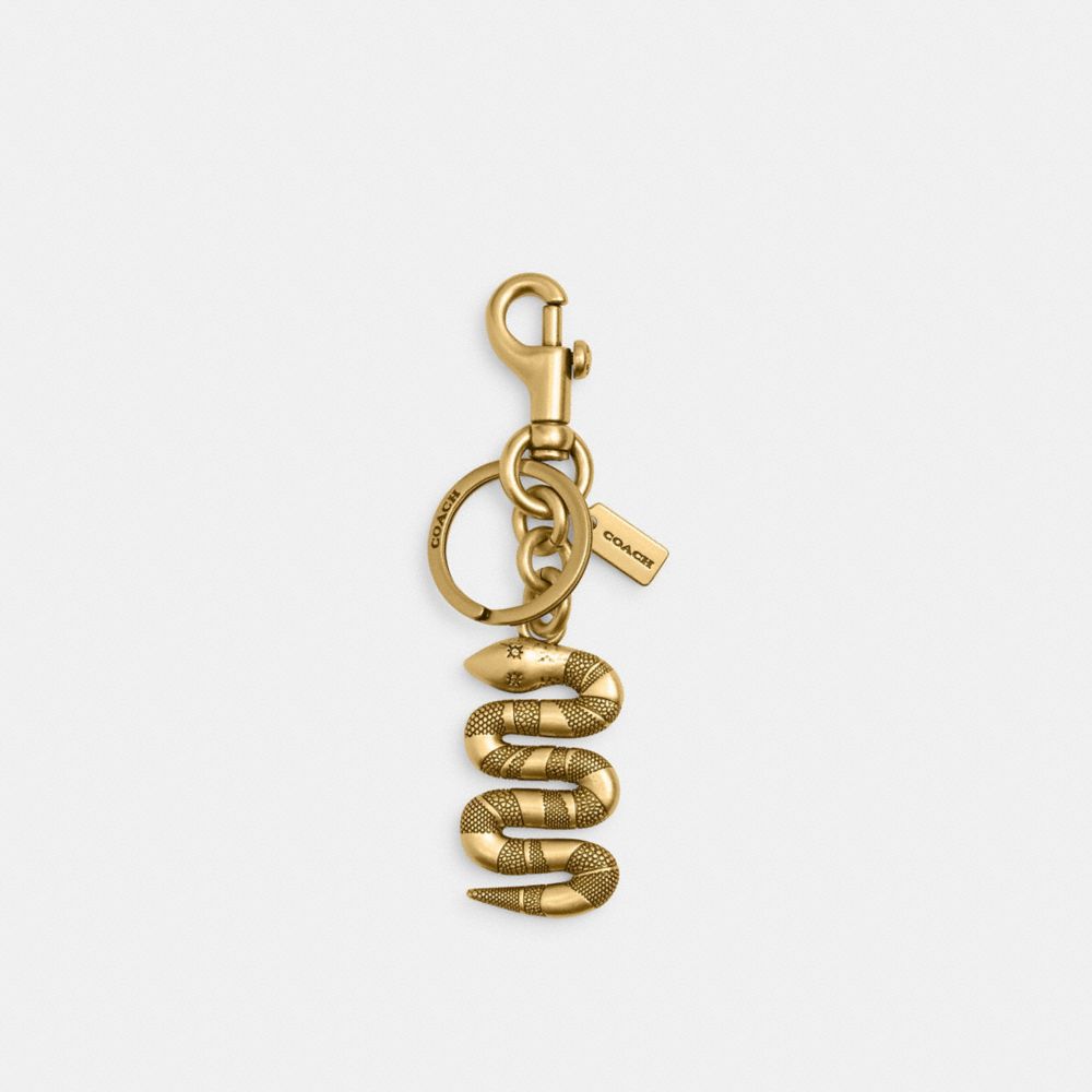 COACH®,Lunar New Year Snake Bag Charm,,Front View