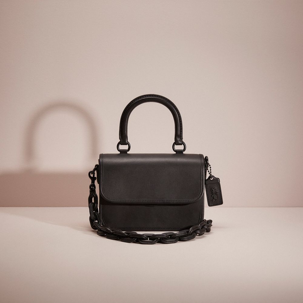 Coach matte black bag sale