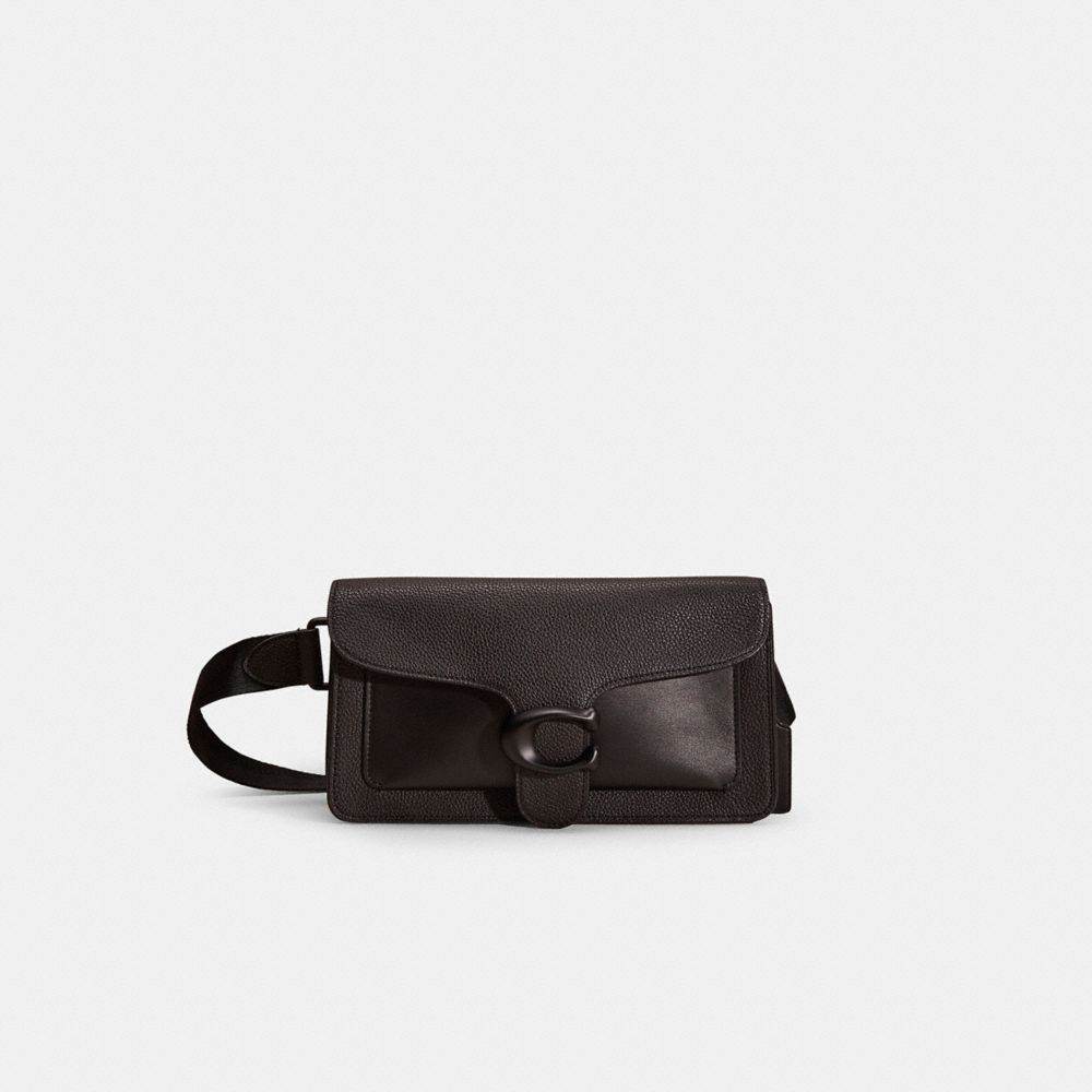 COACH®,RESTORED TABBY BELT BAG,Black Copper/Black,Front View