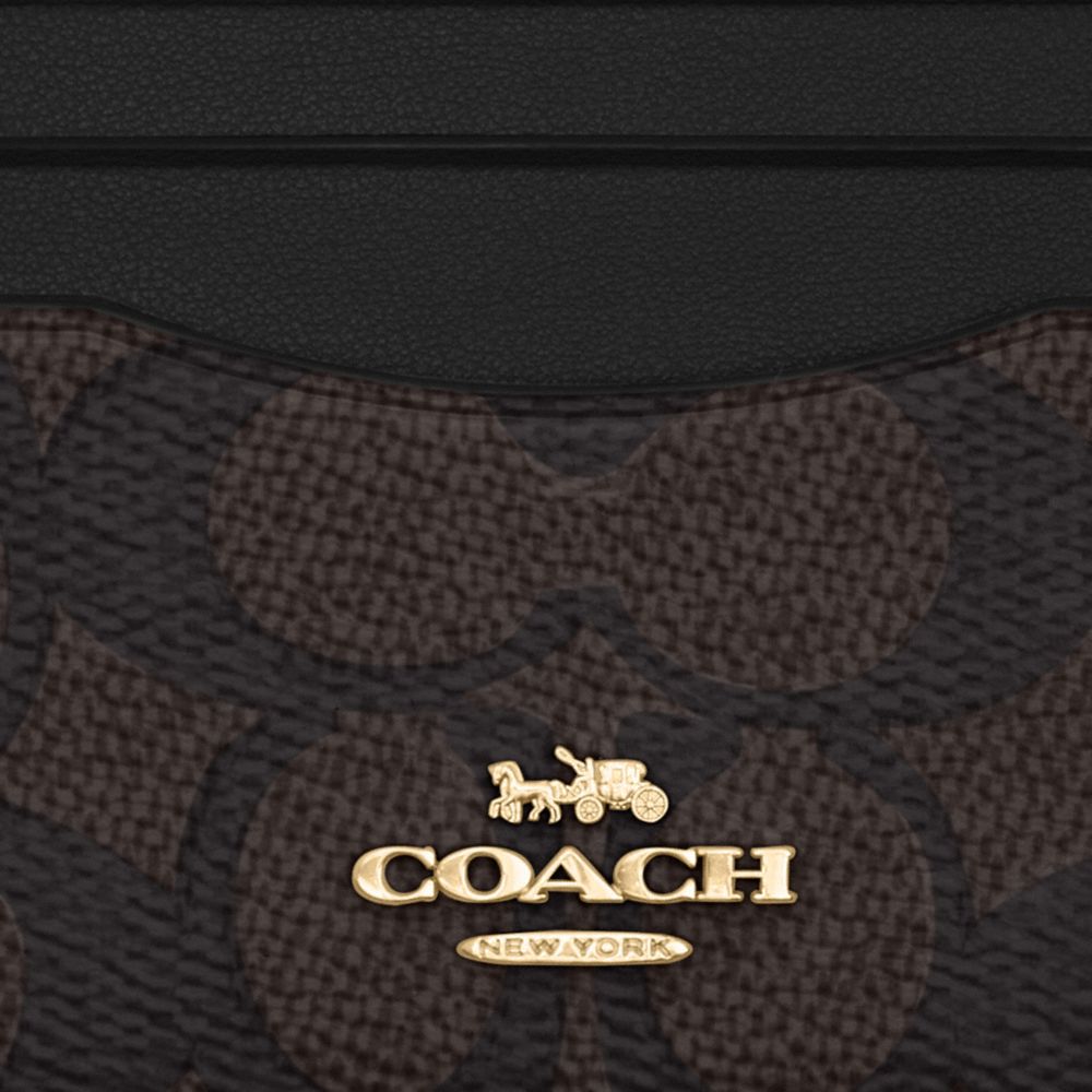 COACH®,Slim Id Card Case In Signature Canvas,