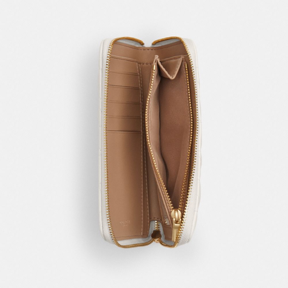 COACH®,Cuir innovant,Or/Craie,Interior View