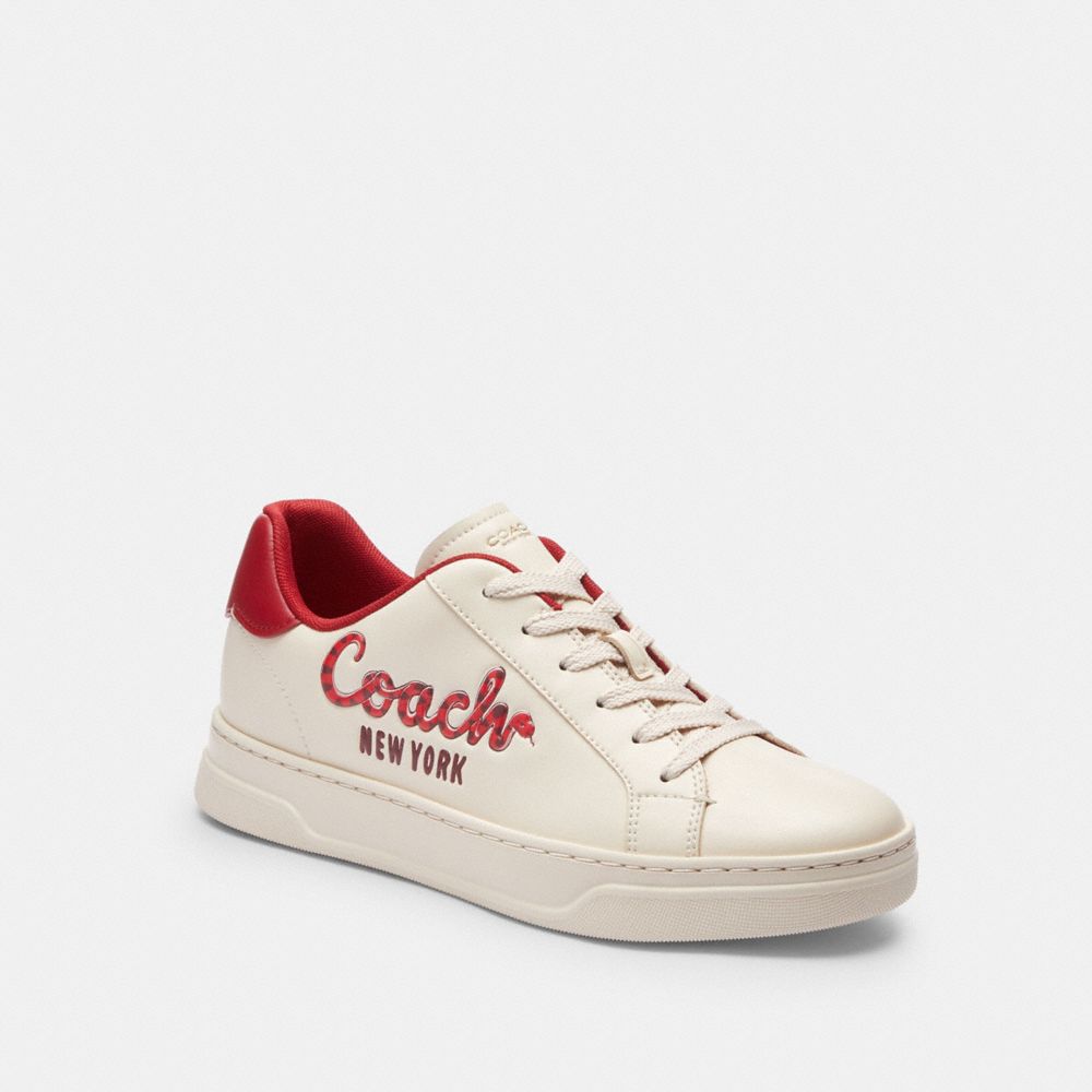 COACH NEW YEAR HIGH LINE SNEAKER WITH COACH SNAKE SCRIPT 