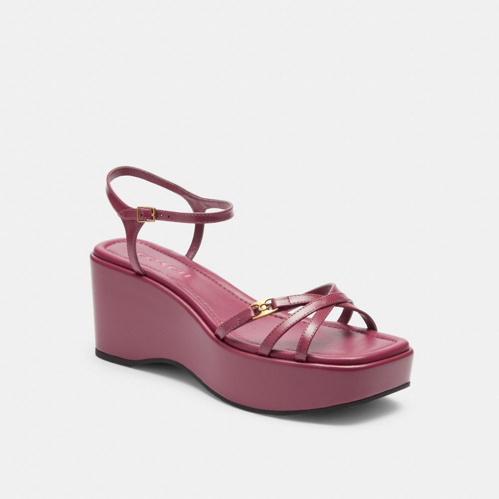 COACH®,Ginny Platform Sandal,,Front View