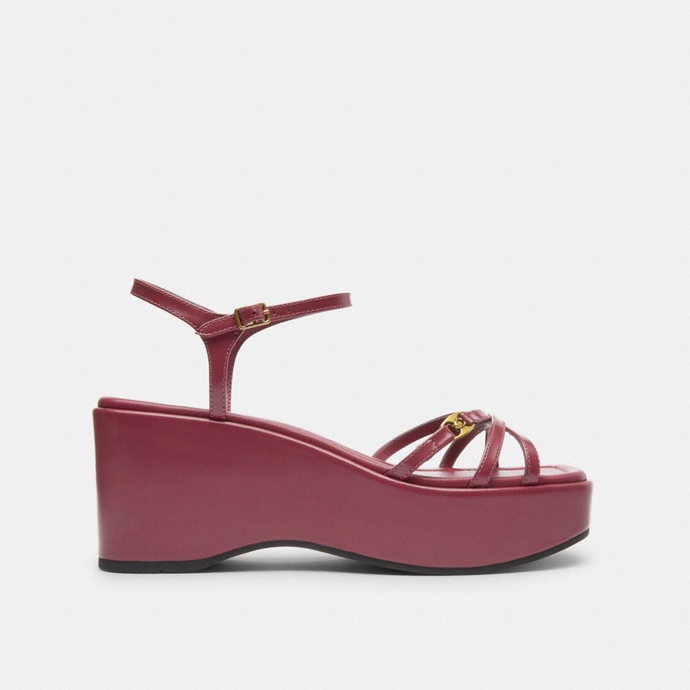 COACH®,Ginny Platform Sandal,,Angle View